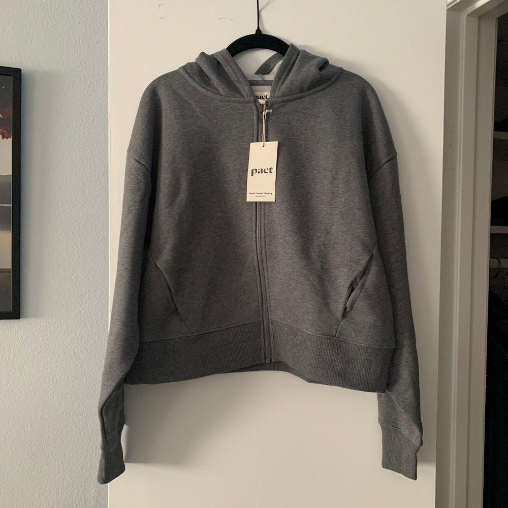 NWT Pact Women's Gray Hoodie